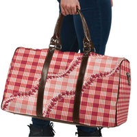 Red Hawaii Palaka Travel Bag Hawaiian Pikake Lei LT05 - Polynesian Pride