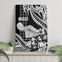 Hawaii Maui Upena Kiloi Canvas Wall Art Kakau Tribal Pattern Black Version LT05 - Polynesian Pride
