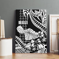 Hawaii Maui Upena Kiloi Canvas Wall Art Kakau Tribal Pattern Black Version LT05 - Polynesian Pride