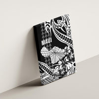 Hawaii Maui Upena Kiloi Canvas Wall Art Kakau Tribal Pattern Black Version LT05 - Polynesian Pride