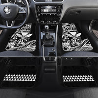 Hawaii Maui Upena Kiloi Car Mats Kakau Tribal Pattern Black Version LT05 Set 4pcs Black - Polynesian Pride