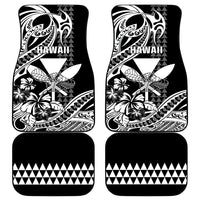 Hawaii Maui Upena Kiloi Car Mats Kakau Tribal Pattern Black Version LT05 - Polynesian Pride