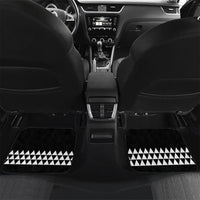Hawaii Maui Upena Kiloi Car Mats Kakau Tribal Pattern Black Version LT05 Set 2pcs - Back Black - Polynesian Pride