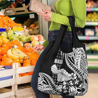 Hawaii Maui Upena Kiloi Grocery Bag Kakau Tribal Pattern Black Version LT05 - Polynesian Pride