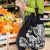 Hawaii Maui Upena Kiloi Grocery Bag Kakau Tribal Pattern Black Version