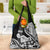 Hawaii Maui Upena Kiloi Grocery Bag Kakau Tribal Pattern Black Version