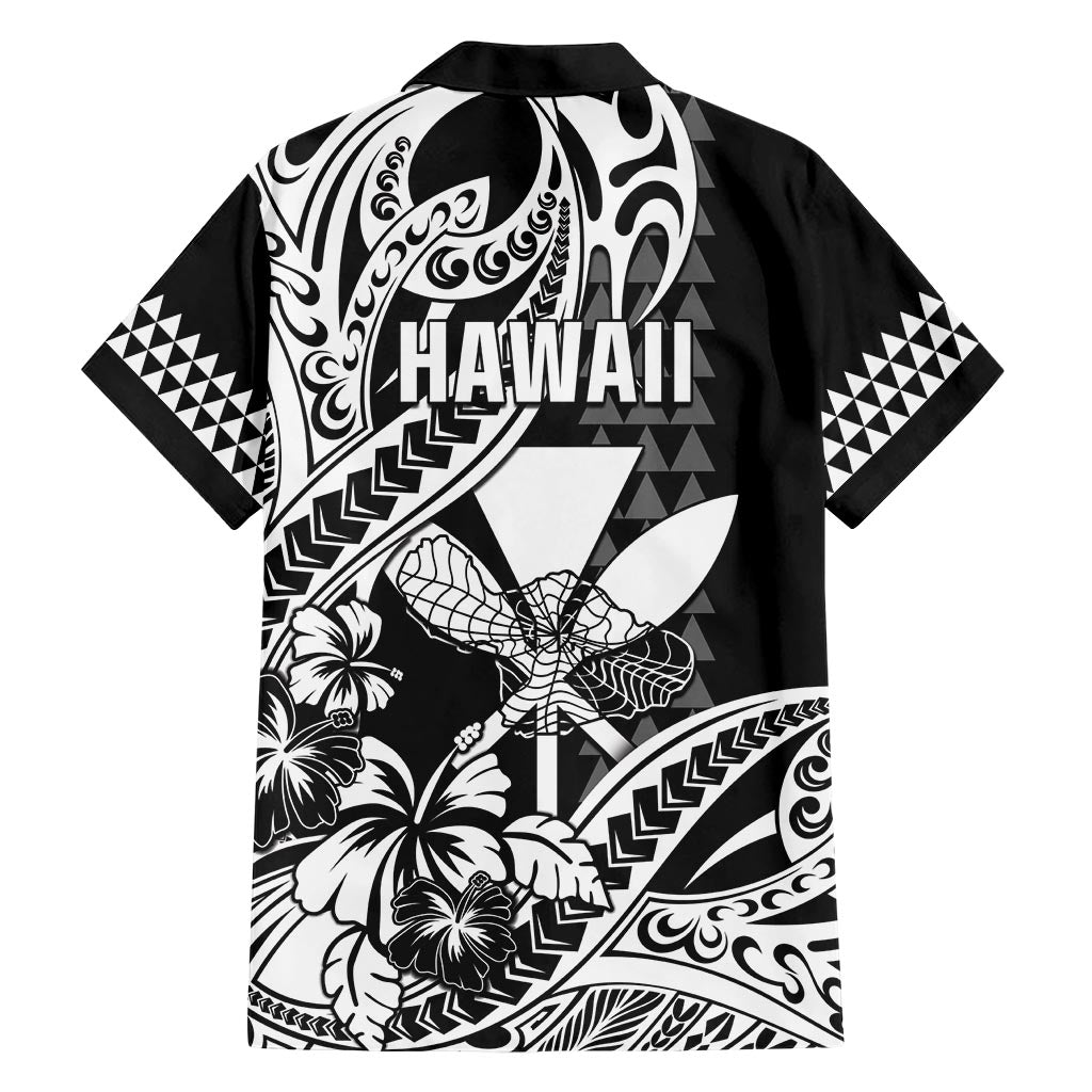 Hawaii Maui Upena Kiloi Hawaiian Shirt Kakau Tribal Pattern Black Version LT05 - Polynesian Pride