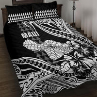 Hawaii Maui Upena Kiloi Quilt Bed Set Kakau Tribal Pattern Black Version LT05 Black - Polynesian Pride