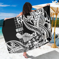 Hawaii Maui Upena Kiloi Sarong Kakau Tribal Pattern Black Version LT05 One Size 44 x 66 inches Black - Polynesian Pride