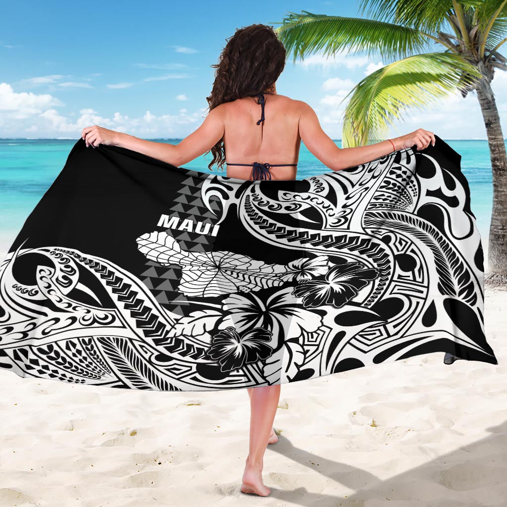 Hawaii Maui Upena Kiloi Sarong Kakau Tribal Pattern Black Version LT05 - Polynesian Pride