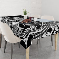 Hawaii Maui Upena Kiloi Tablecloth Kakau Tribal Pattern Black Version LT05 - Polynesian Pride