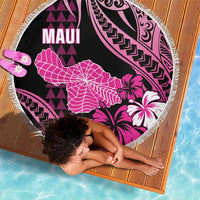 Hawaii Maui Upena Kiloi Beach Blanket Kakau Tribal Pattern Pink Version LT05 - Polynesian Pride