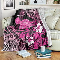Hawaii Maui Upena Kiloi Blanket Kakau Tribal Pattern Pink Version LT05 Pink - Polynesian Pride