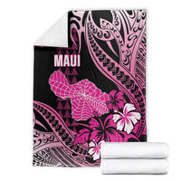 Hawaii Maui Upena Kiloi Blanket Kakau Tribal Pattern Pink Version LT05 - Polynesian Pride
