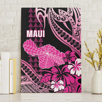 Hawaii Maui Upena Kiloi Canvas Wall Art Kakau Tribal Pattern Pink Version LT05 Without Frame Pink - Polynesian Pride