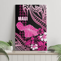 Hawaii Maui Upena Kiloi Canvas Wall Art Kakau Tribal Pattern Pink Version LT05 - Polynesian Pride