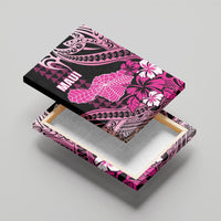 Hawaii Maui Upena Kiloi Canvas Wall Art Kakau Tribal Pattern Pink Version LT05 - Polynesian Pride