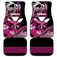 Hawaii Maui Upena Kiloi Car Mats Kakau Tribal Pattern Pink Version LT05 - Polynesian Pride