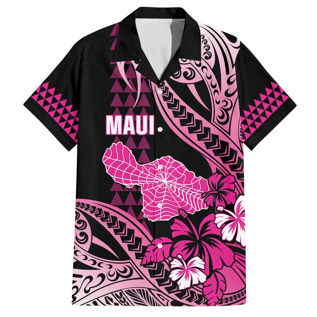 Hawaii Maui Upena Kiloi Hawaiian Shirt Kakau Tribal Pattern Pink Version LT05 Pink - Polynesian Pride
