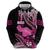 Hawaii Maui Upena Kiloi Hoodie Kakau Tribal Pattern Pink Version