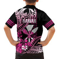 Hawaii Maui Upena Kiloi Kid Hawaiian Shirt Kakau Tribal Pattern Pink Version LT05 - Polynesian Pride