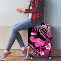 Hawaii Maui Upena Kiloi Luggage Cover Kakau Tribal Pattern Pink Version LT05 - Polynesian Pride