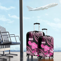 Hawaii Maui Upena Kiloi Luggage Cover Kakau Tribal Pattern Pink Version LT05 - Polynesian Pride