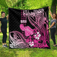 Hawaii Maui Upena Kiloi Quilt Kakau Tribal Pattern Pink Version LT05 - Polynesian Pride