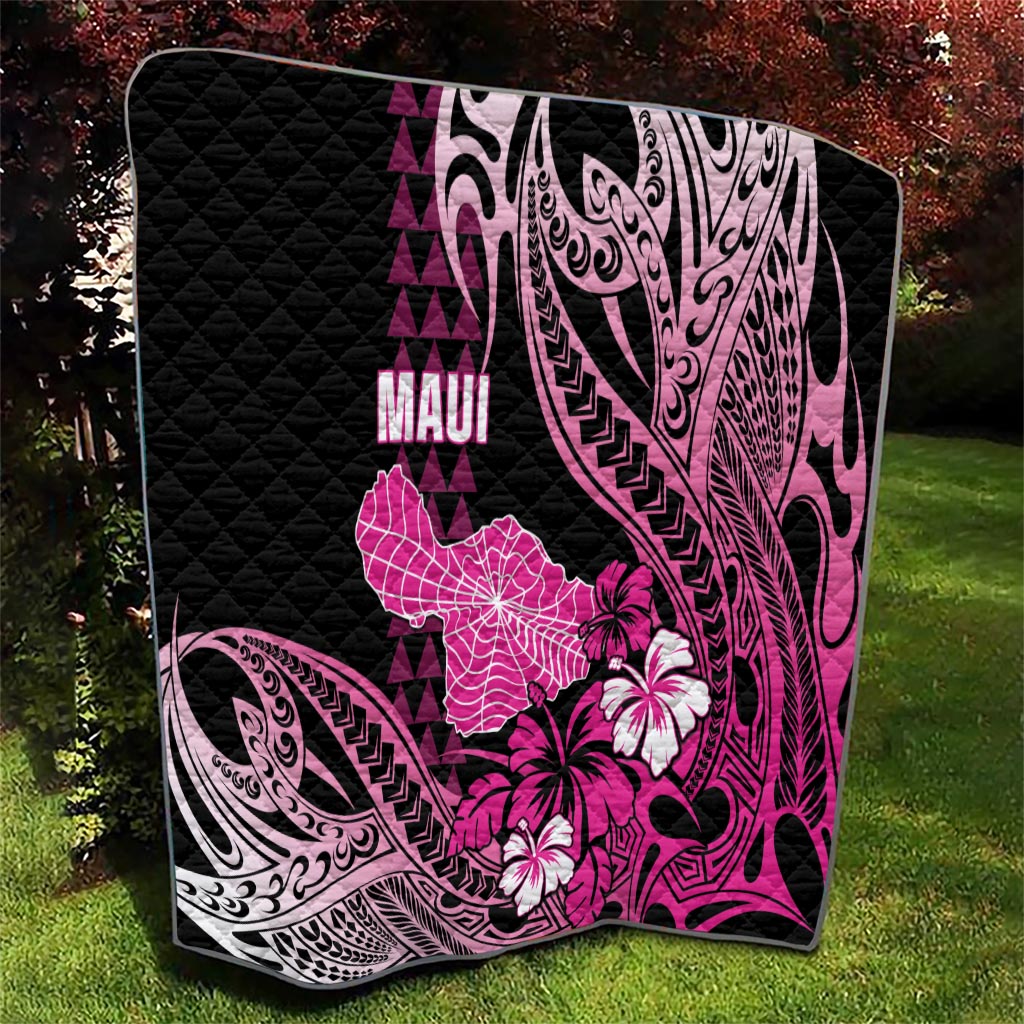 Hawaii Maui Upena Kiloi Quilt Kakau Tribal Pattern Pink Version LT05 - Polynesian Pride