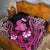 Hawaii Maui Upena Kiloi Quilt Kakau Tribal Pattern Pink Version