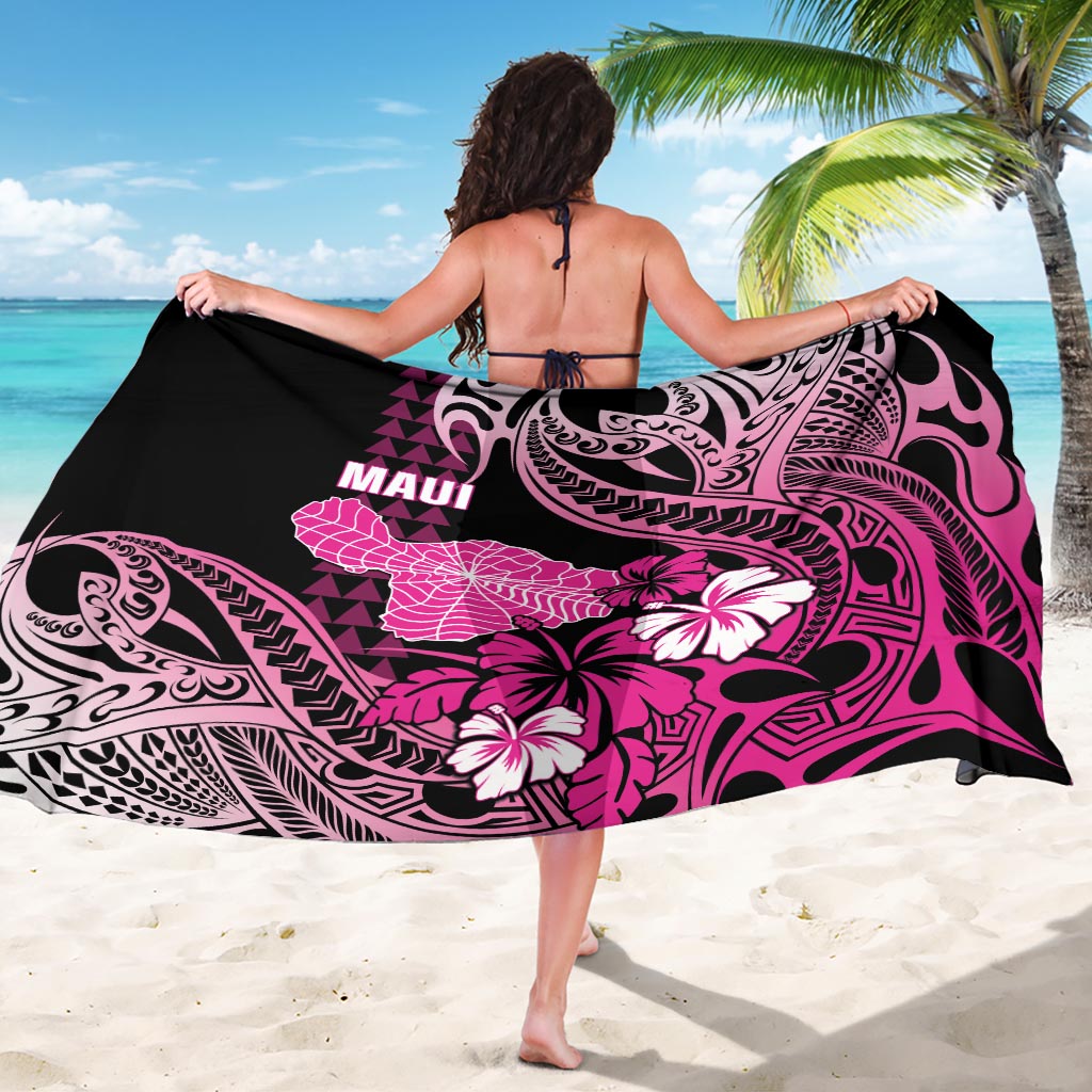Hawaii Maui Upena Kiloi Sarong Kakau Tribal Pattern Pink Version LT05 - Polynesian Pride
