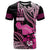 Hawaii Maui Upena Kiloi T Shirt Kakau Tribal Pattern Pink Version