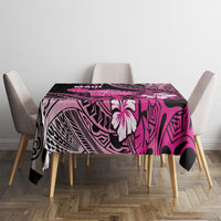 Hawaii Maui Upena Kiloi Tablecloth Kakau Tribal Pattern Pink Version LT05 - Polynesian Pride