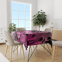 Hawaii Maui Upena Kiloi Tablecloth Kakau Tribal Pattern Pink Version LT05 - Polynesian Pride