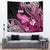 Hawaii Maui Upena Kiloi Tapestry Kakau Tribal Pattern Pink Version