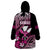 Hawaii Maui Upena Kiloi Wearable Blanket Hoodie Kakau Tribal Pattern Pink Version