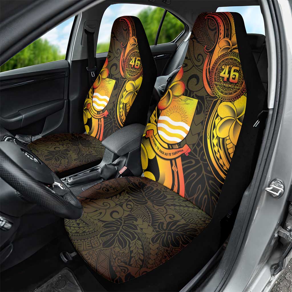 Personalised Kiribati Independence Day Car Seat Cover 46th Anniversary LT05 - Polynesian Pride