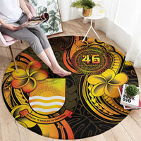 Personalised Kiribati Independence Day Round Carpet 46th Anniversary LT05 - Polynesian Pride