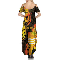 Personalised Kiribati Independence Day Summer Maxi Dress 46th Anniversary LT05 - Polynesian Pride