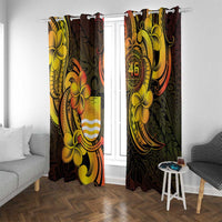 Personalised Kiribati Independence Day Window Curtain 46th Anniversary LT05 With Grommets Yellow - Polynesian Pride