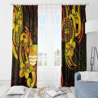 Personalised Kiribati Independence Day Window Curtain 46th Anniversary LT05 - Polynesian Pride