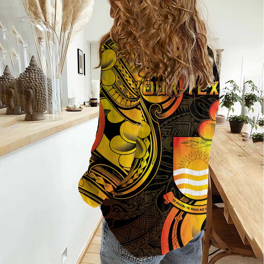 Personalised Kiribati Independence Day Women Casual Shirt 46th Anniversary LT05 - Polynesian Pride