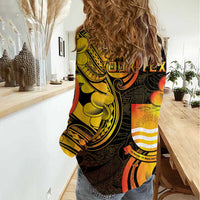 Personalised Kiribati Independence Day Women Casual Shirt 46th Anniversary LT05 - Polynesian Pride