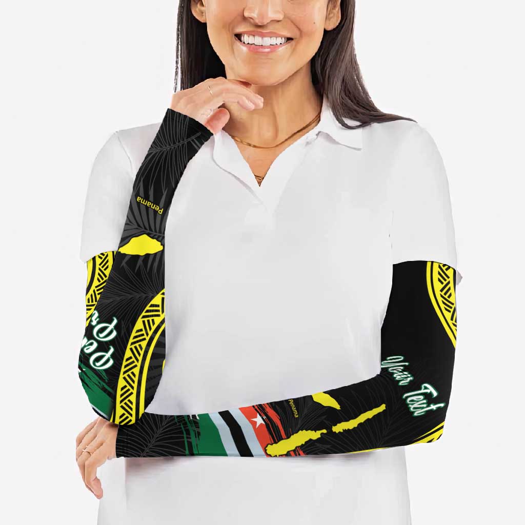 Vanuatu Penama Day Arm Sleeves Grunge Flag Style LT05 - Polynesian Pride