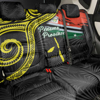 Vanuatu Penama Day Back Car Seat Cover Grunge Flag Style LT05 - Polynesian Pride