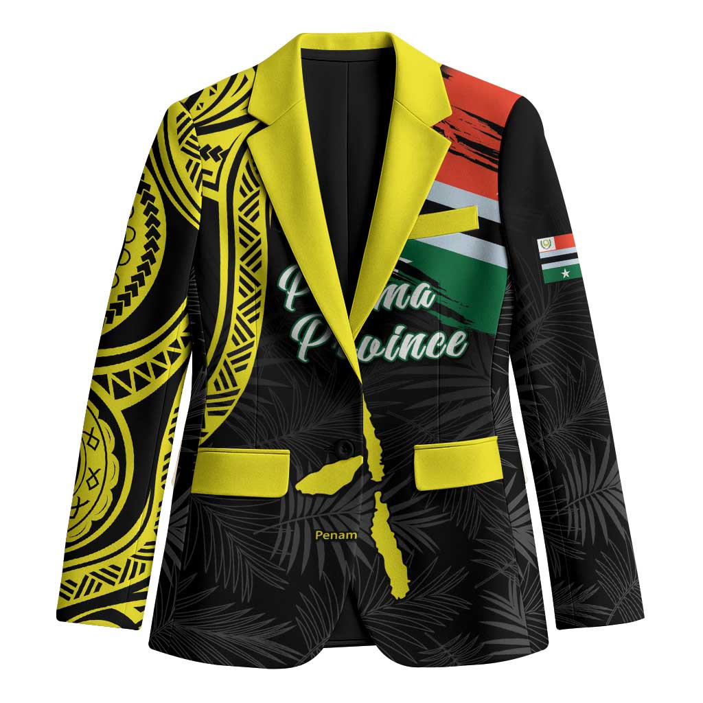 Personalised Vanuatu Penama Day Blazer Grunge Flag Style LT05 Unisex Black - Polynesian Pride