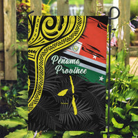 Vanuatu Penama Day Garden Flag Grunge Flag Style LT05 Garden Flag Black - Polynesian Pride