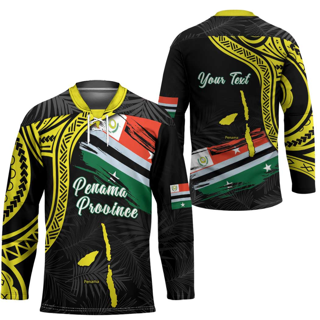 Personalised Vanuatu Penama Day Hockey Jersey Grunge Flag Style LT05 - Polynesian Pride