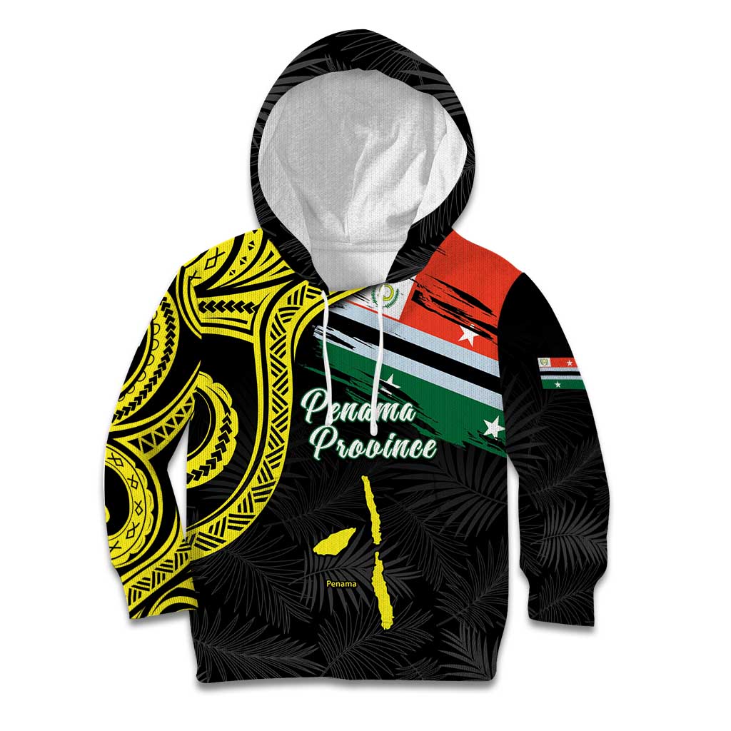 Personalised Vanuatu Penama Day Kid Hoodie Grunge Flag Style LT05 Hoodie Black - Polynesian Pride