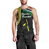 Personalised Vanuatu Penama Day Men Tank Top Grunge Flag Style LT05 - Polynesian Pride